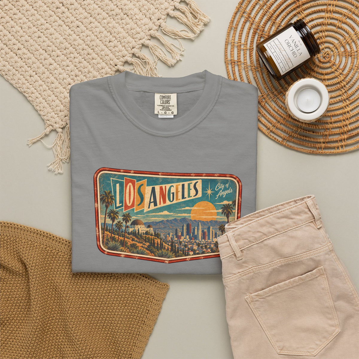 Los Angeles - Unisex Garment-Dyed T-shirt