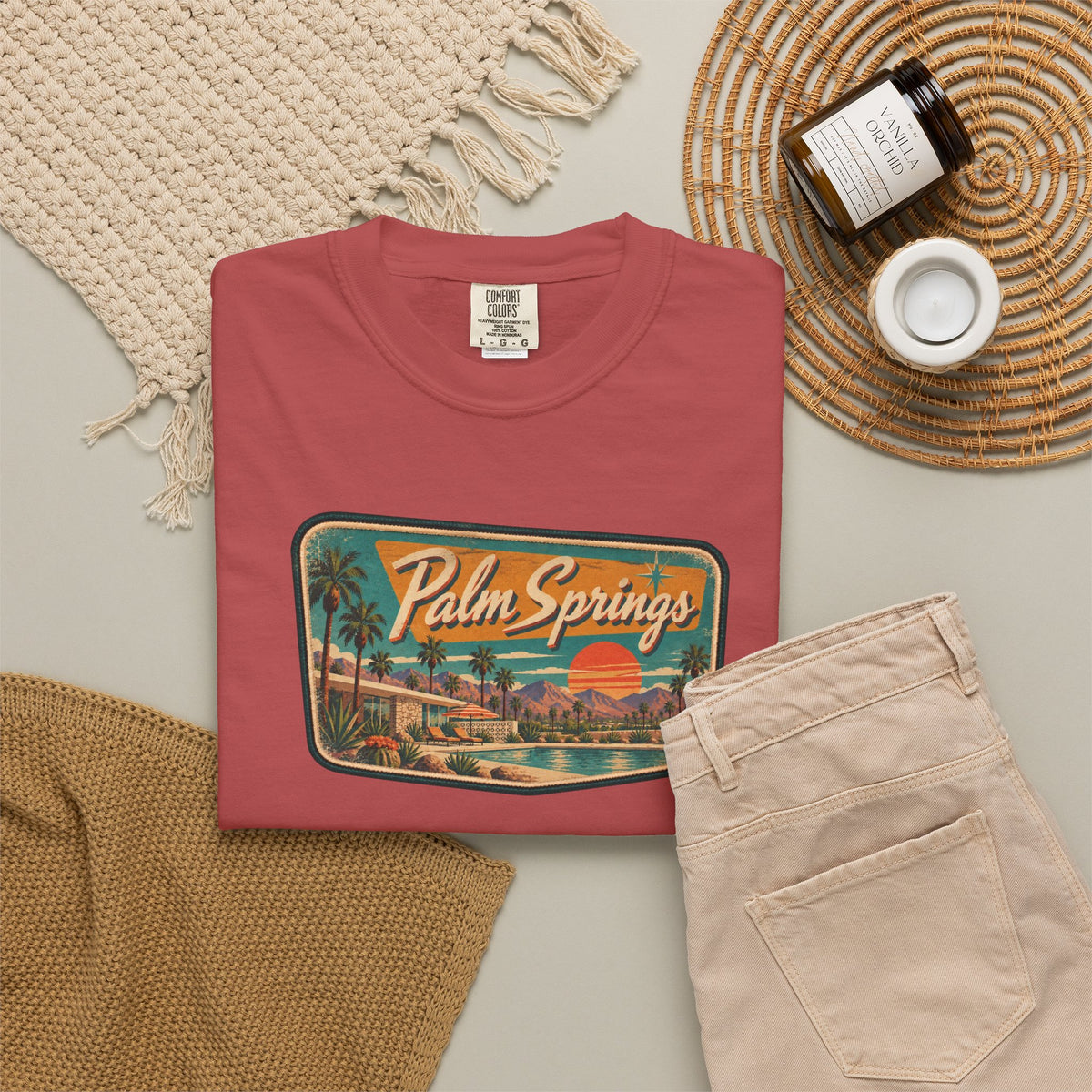 Palm Springs - Unisex Garment-Dyed T-shirt