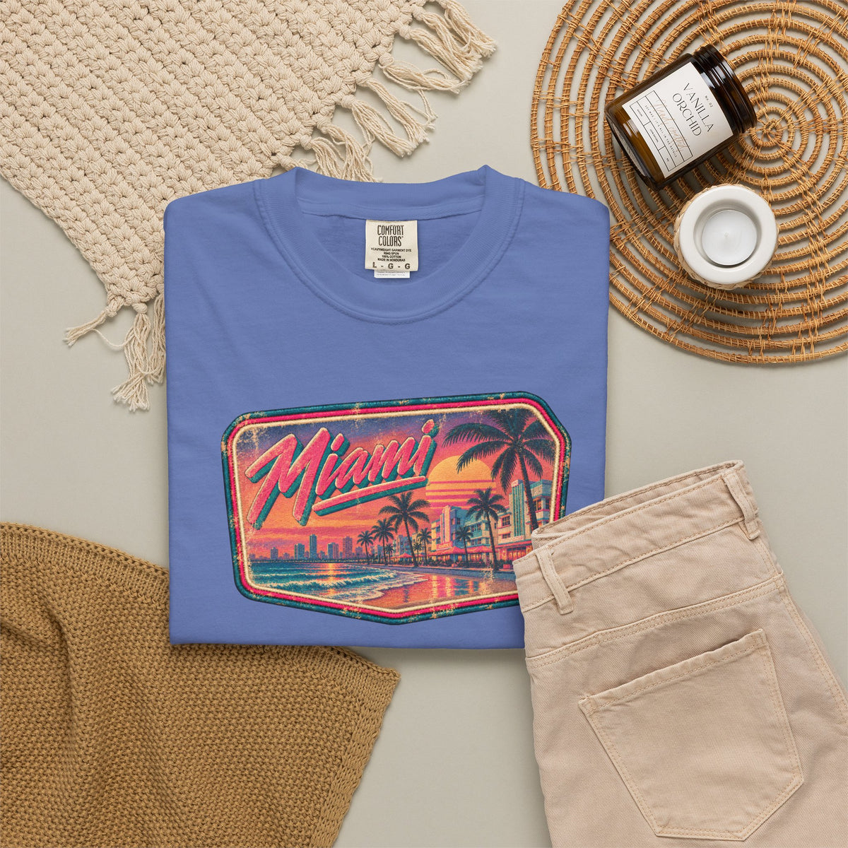 Miami - Unisex Garment-Dyed T-shirt