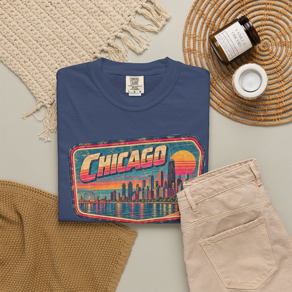 Chicago - Unisex Garment-Dyed T-shirt
