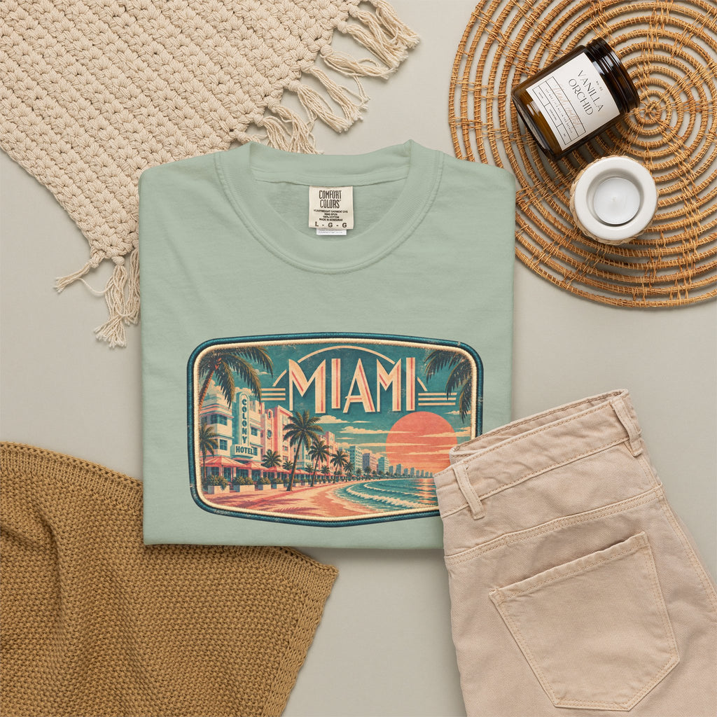 Miami - Unisex Garment-Dyed T-shirt