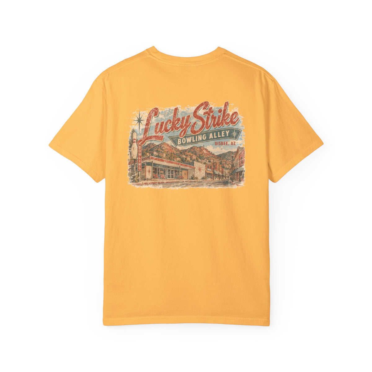 Lucky Strike Bowling Alley - Unisex Garment-Dyed T-shirt