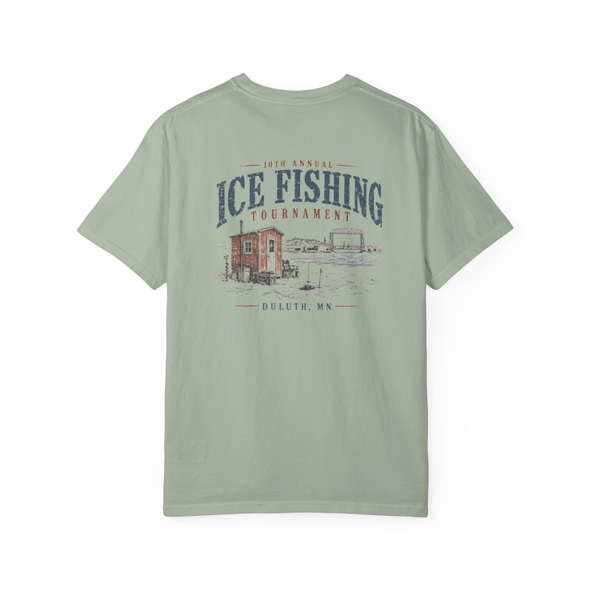Ice Fishing Tournament - Unisex Garment-Dyed T-shirt