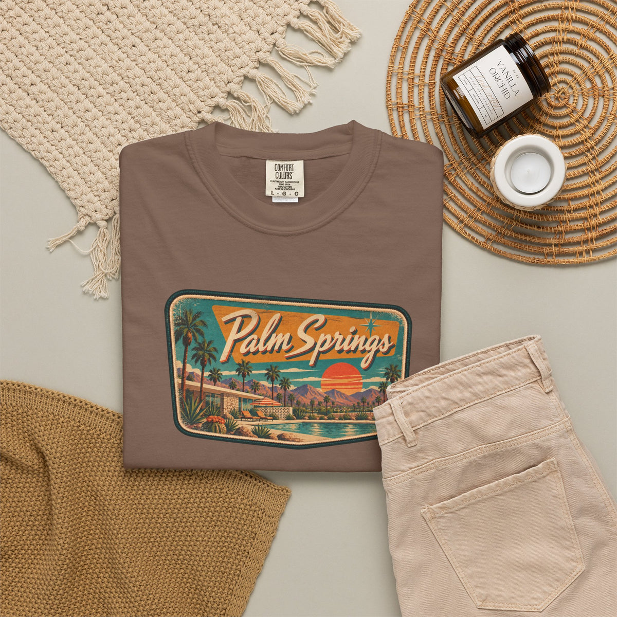 Palm Springs - Unisex Garment-Dyed T-shirt