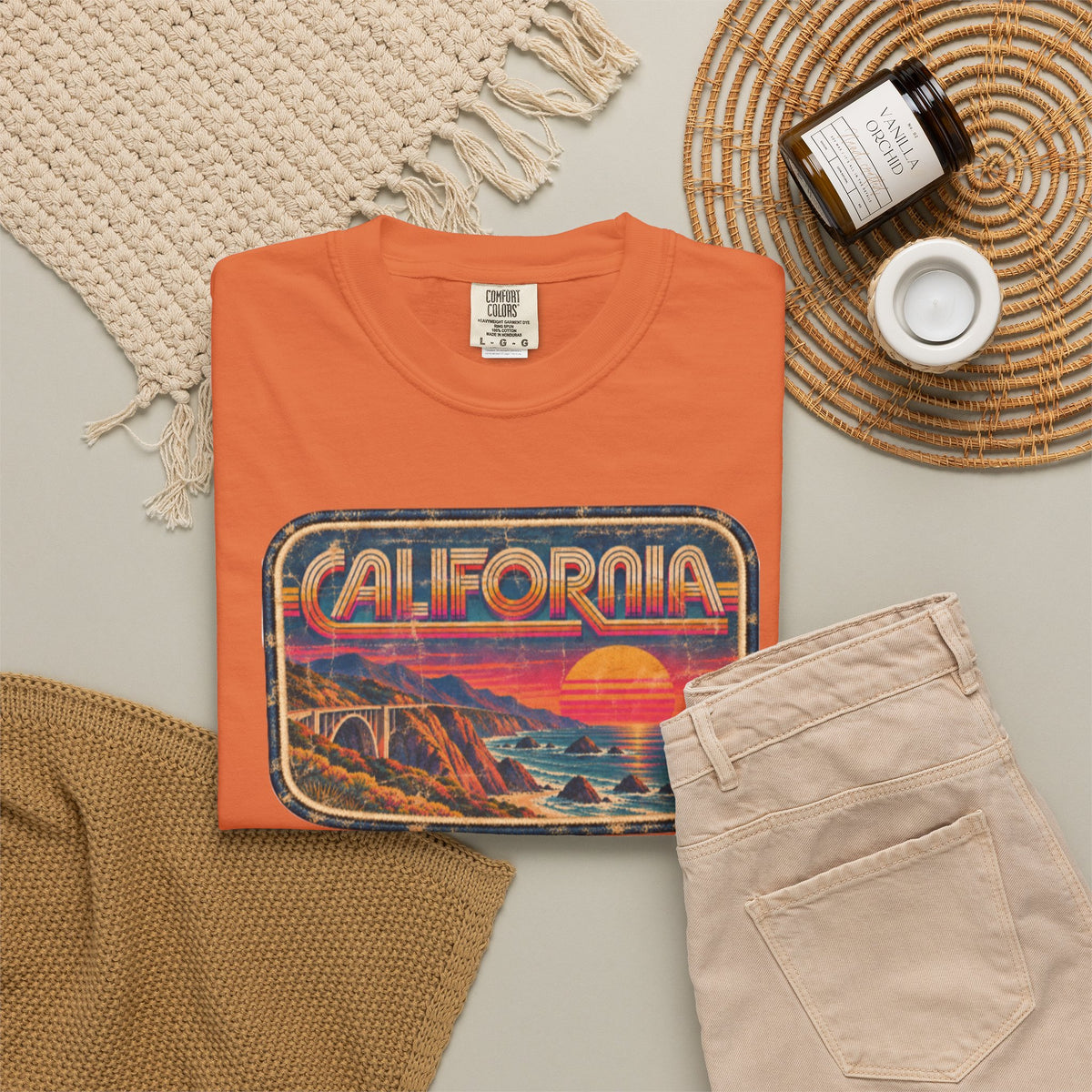 California - Unisex Garment-Dyed T-shirt