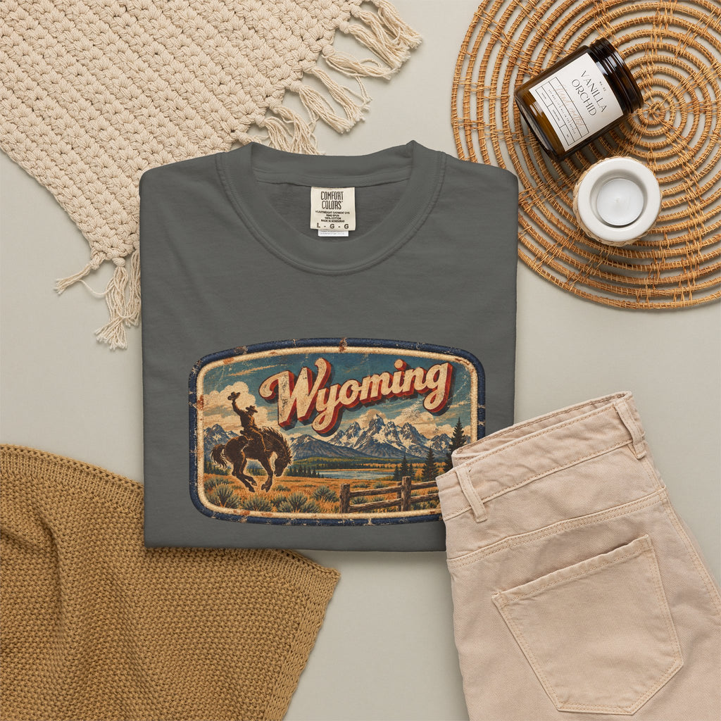 Wyoming - Unisex Garment-Dyed T-shirt