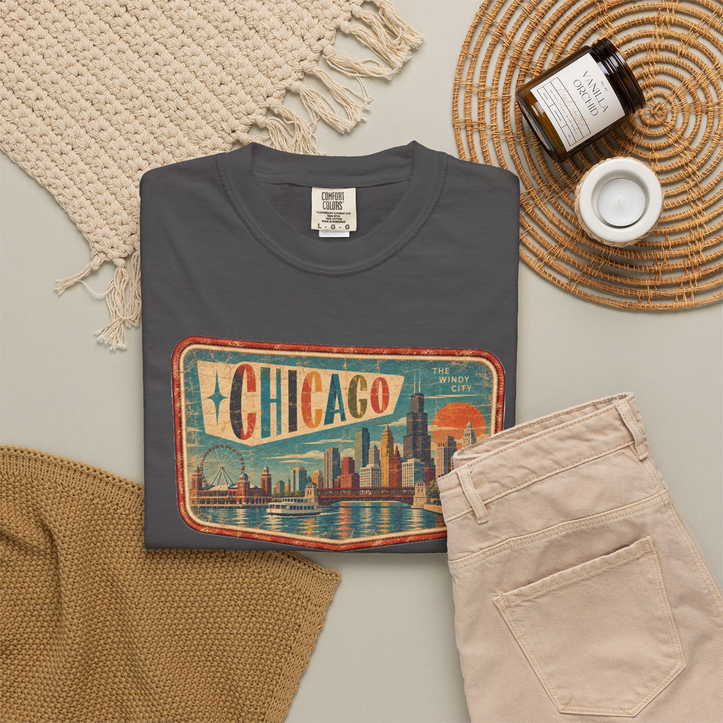 Chicago - Unisex Garment-Dyed T-shirt