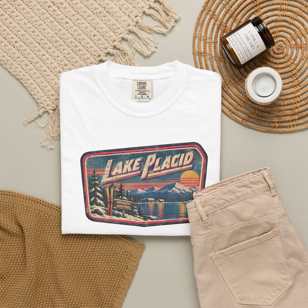 Lake Placid - Unisex Garment-Dyed T-shirt