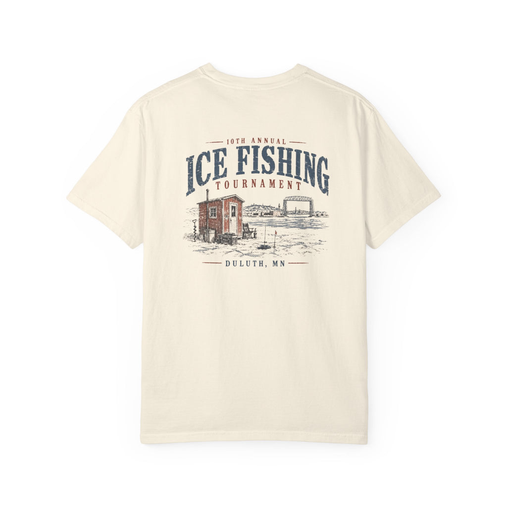 Ice Fishing Tournament - Unisex Garment-Dyed T-shirt