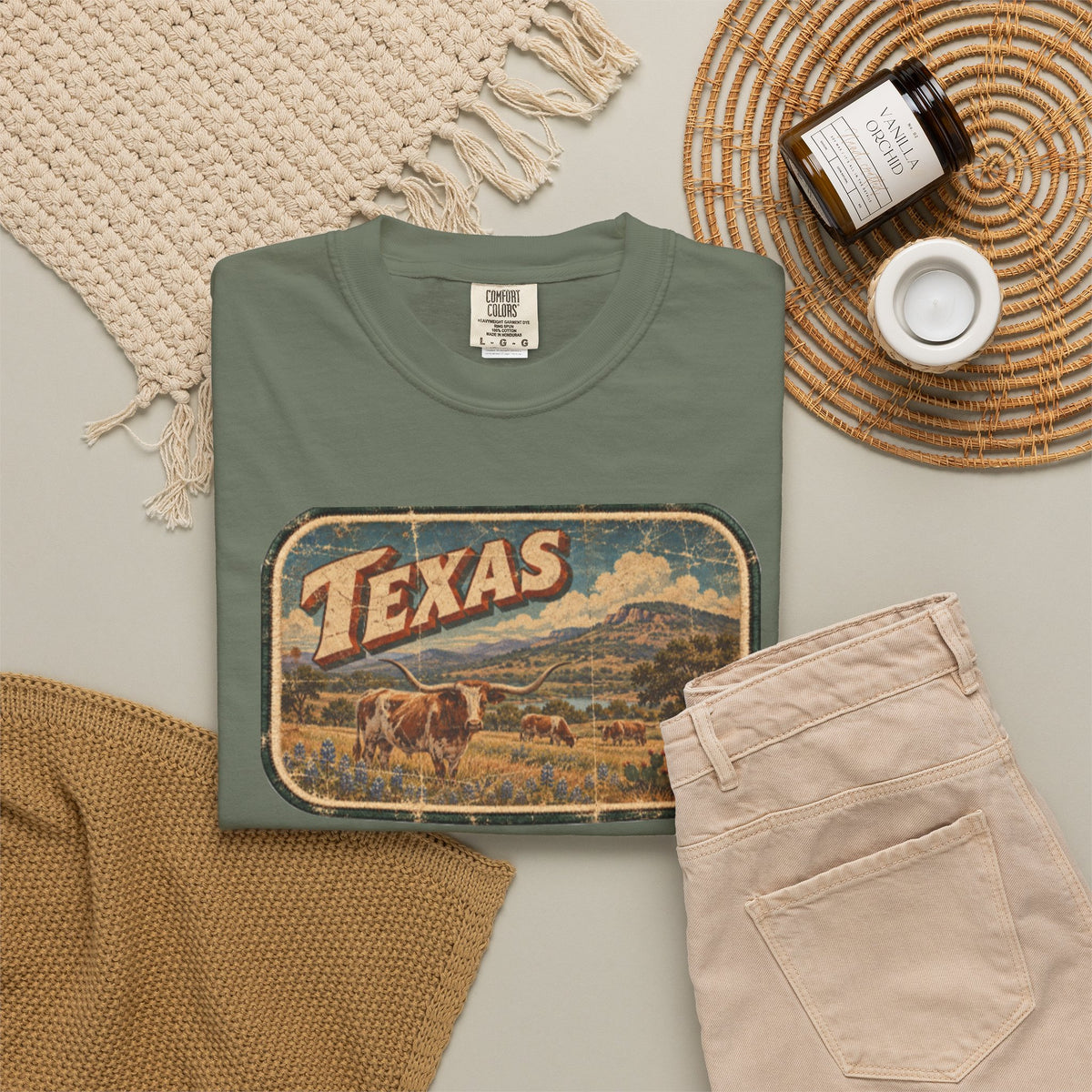 Texas - Unisex Garment-Dyed T-shirt