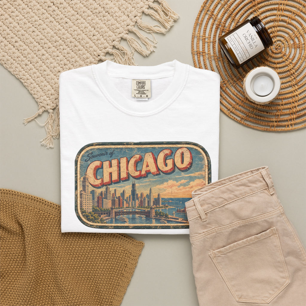 Chicago - Unisex Garment-Dyed T-shirt