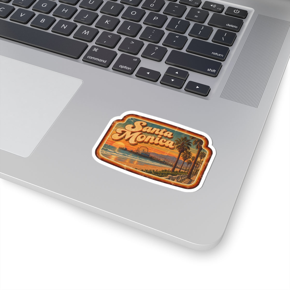 Santa Monica Glossy Kiss-Cut Sticker
