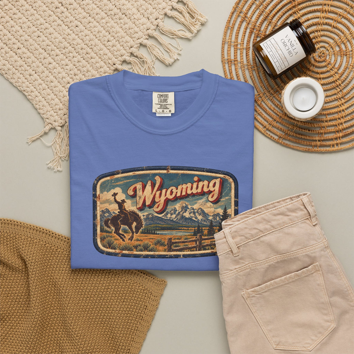Wyoming - Unisex Garment-Dyed T-shirt
