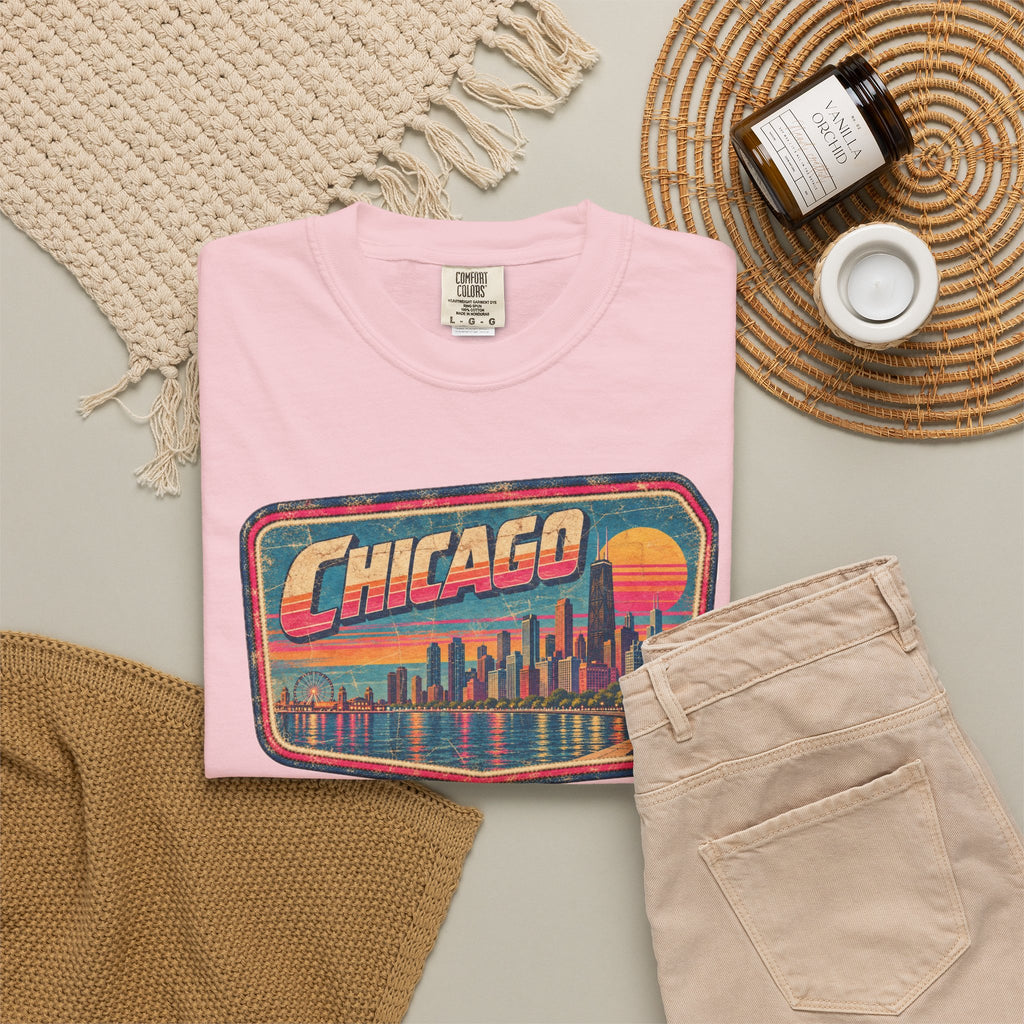 Chicago - Unisex Garment-Dyed T-shirt