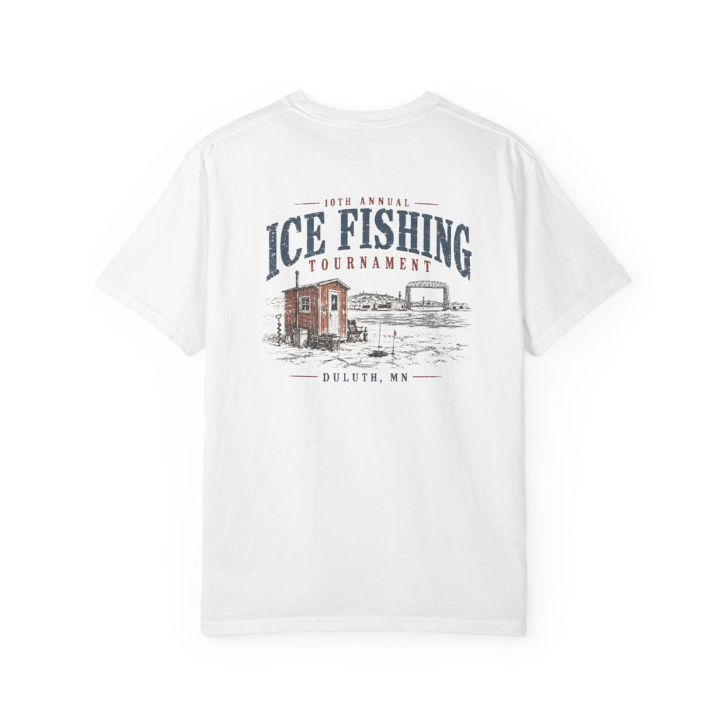 Ice Fishing Tournament - Unisex Garment-Dyed T-shirt