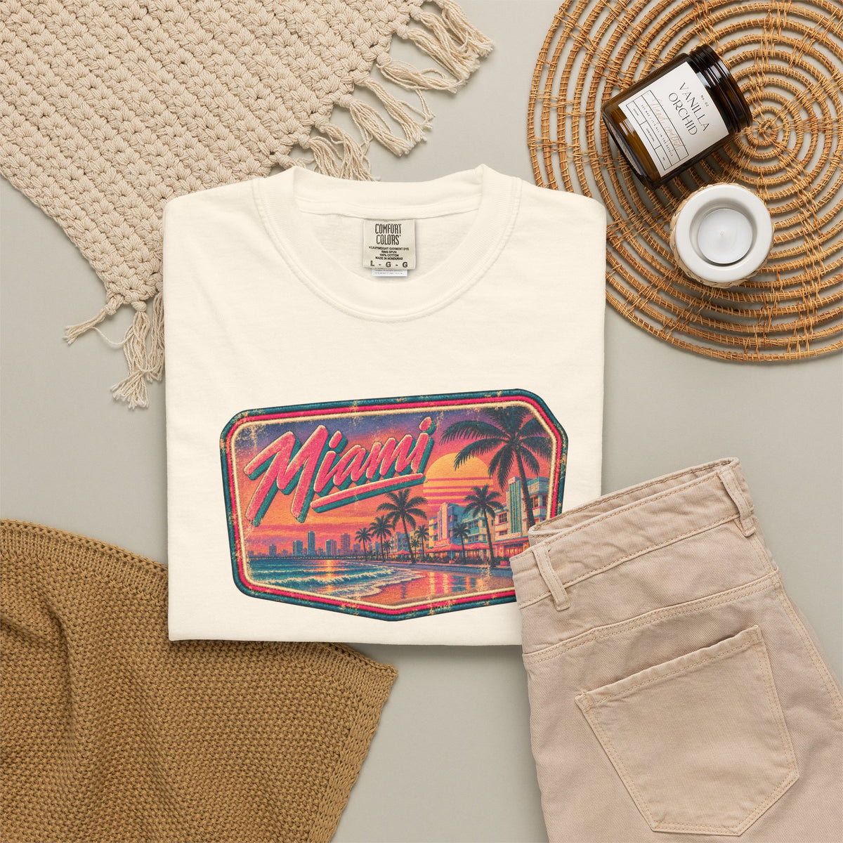 Miami - Unisex Garment-Dyed T-shirt