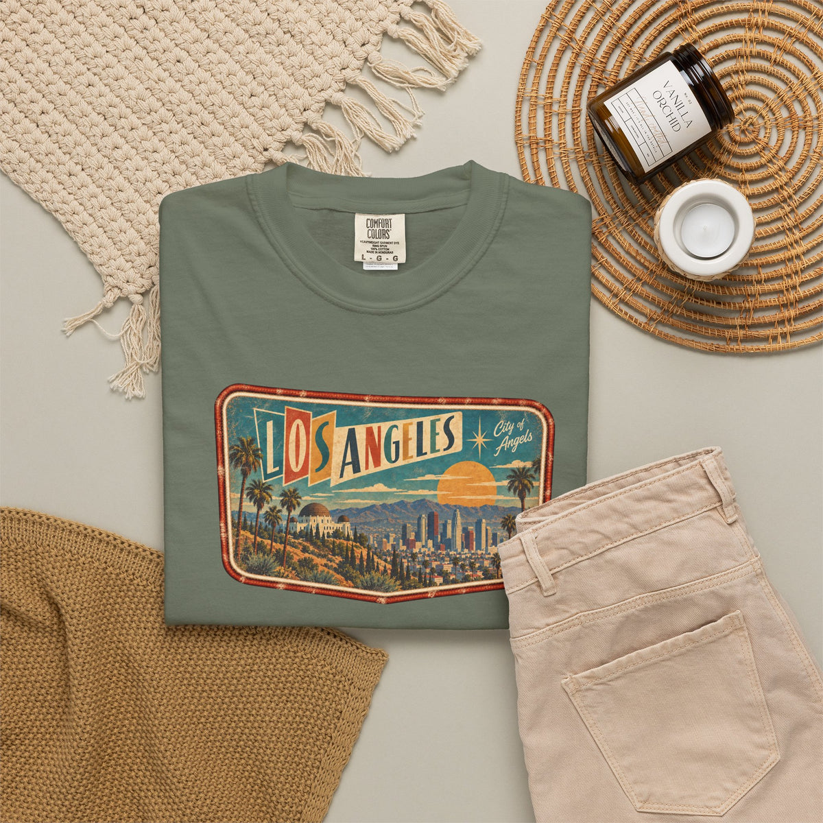 Los Angeles - Unisex Garment-Dyed T-shirt