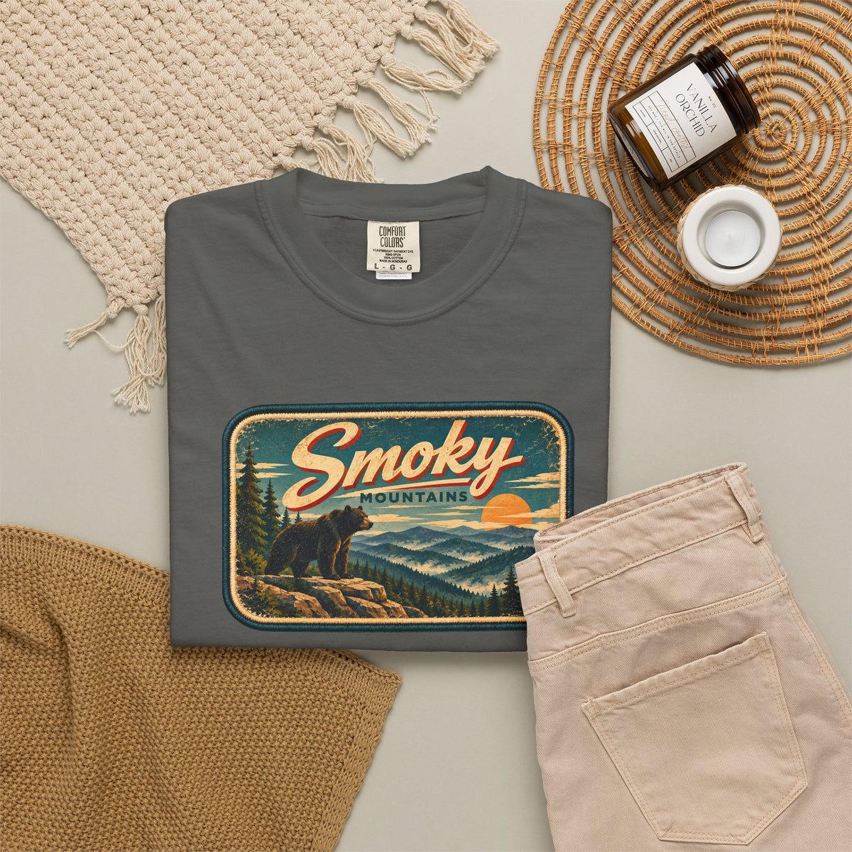 Smoky Mountains - Unisex Garment-Dyed T-shirt