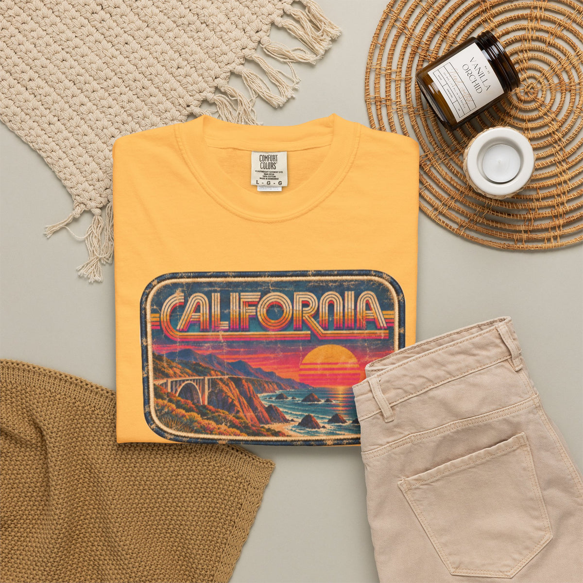 California - Unisex Garment-Dyed T-shirt