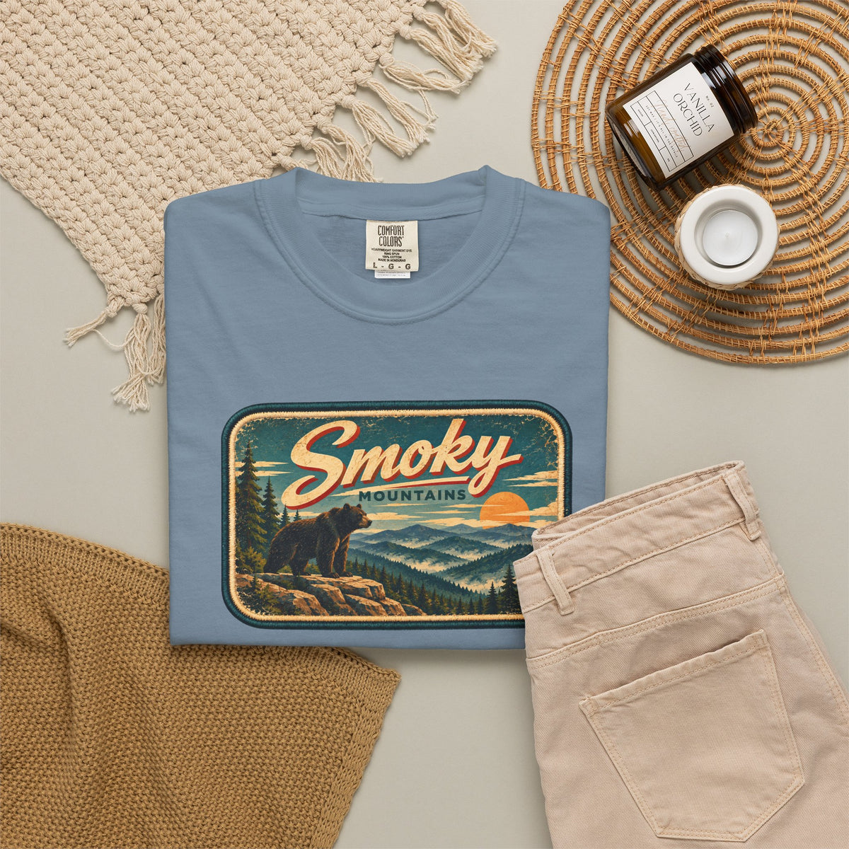 Smoky Mountains - Unisex Garment-Dyed T-shirt