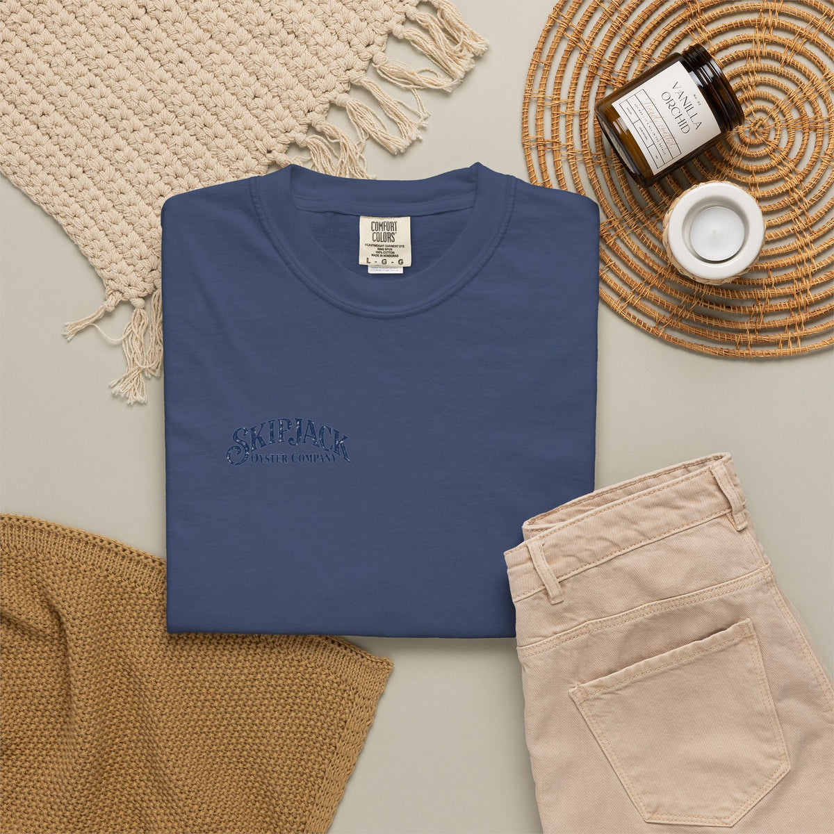 Skipjack Oyster Company - Unisex Garment-Dyed T-shirt