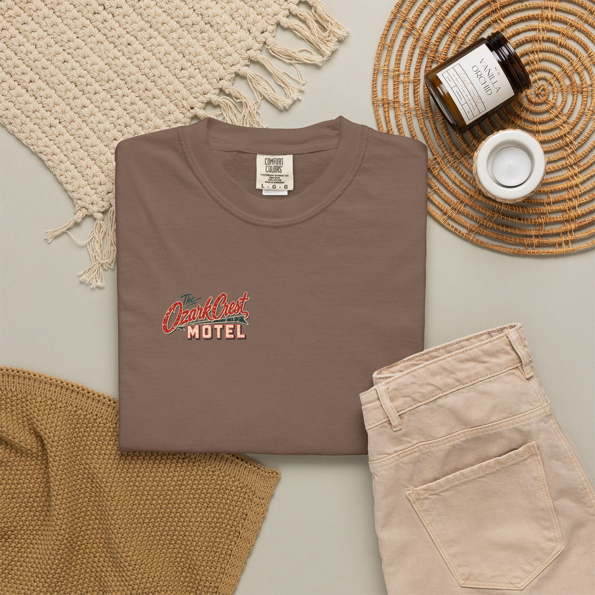 The Ozark Crest Motel - Unisex Garment-Dyed T-shirt