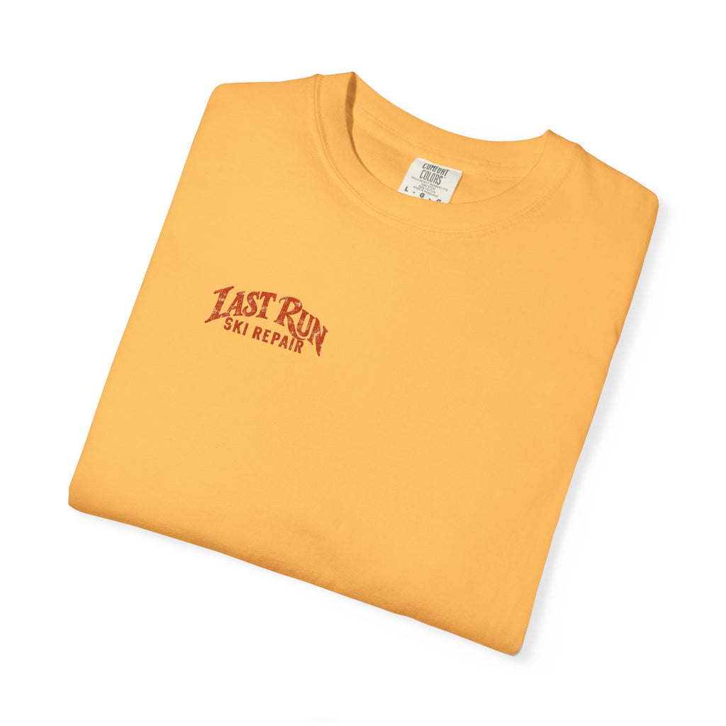 Last Run Ski Repair - Unisex Garment-Dyed T-shirt
