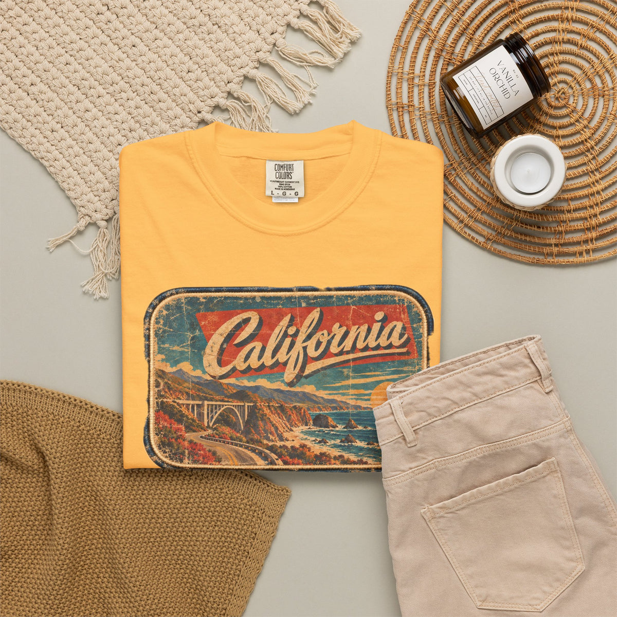 California - Unisex Garment-Dyed T-shirt