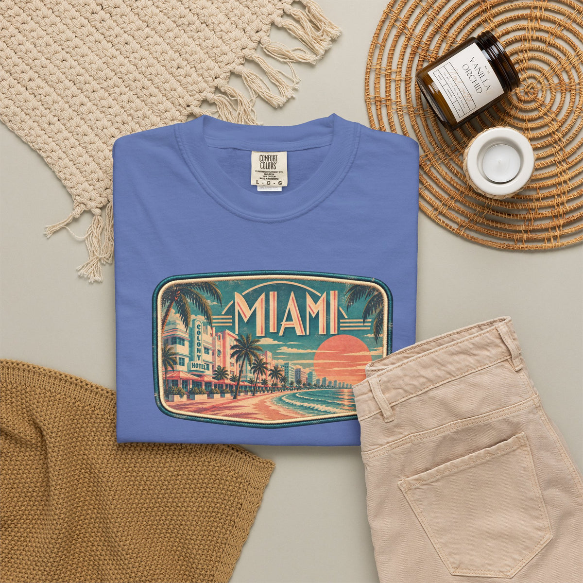 Miami - Unisex Garment-Dyed T-shirt