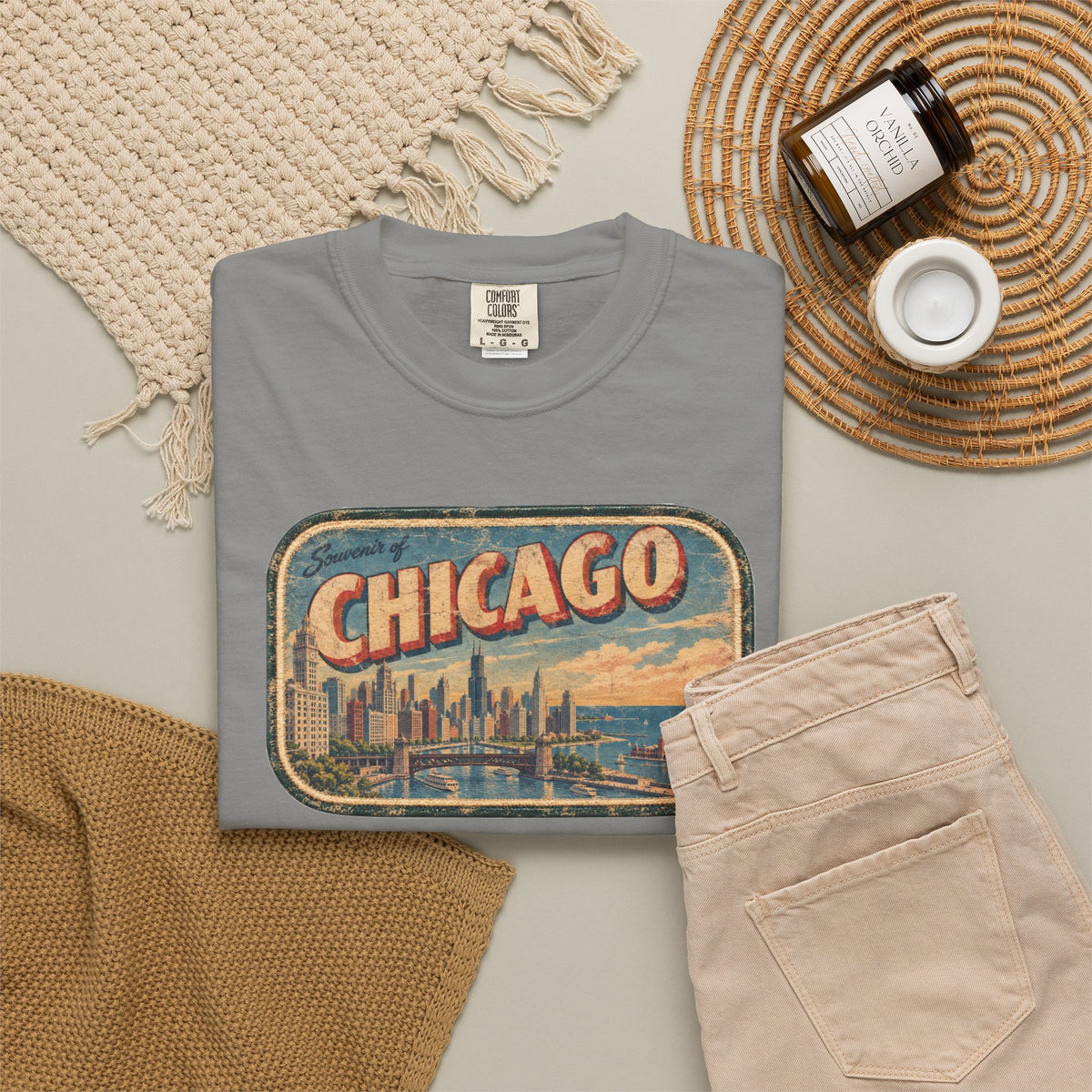 Chicago - Unisex Garment-Dyed T-shirt