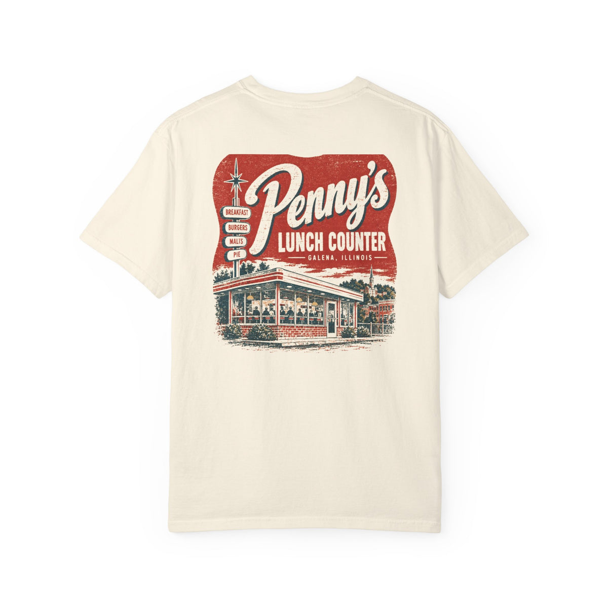 Penny's Lunch Counter - Unisex Garment-Dyed T-shirt