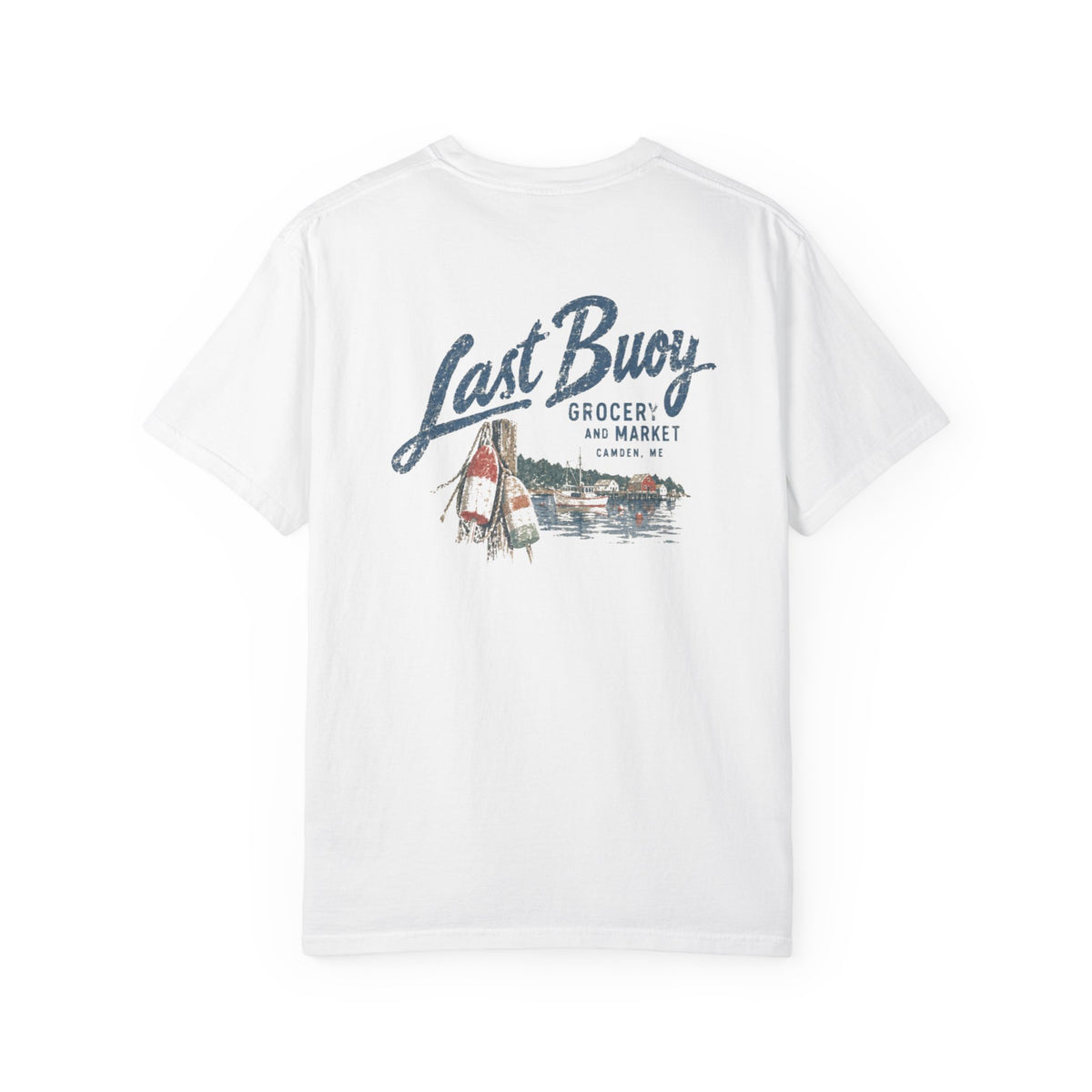 Last Buoy Grocery - Unisex Garment-Dyed T-shirt