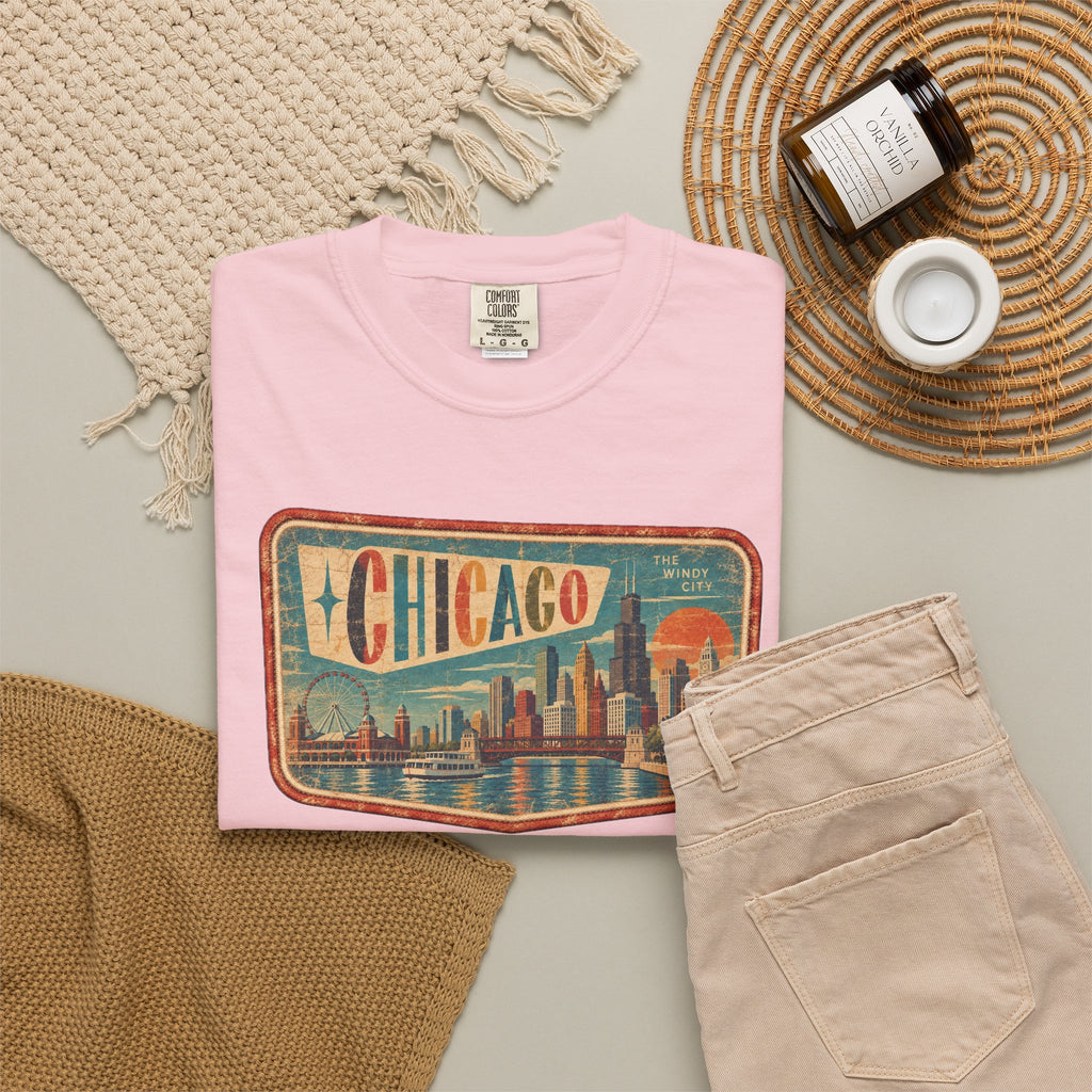 Chicago - Unisex Garment-Dyed T-shirt