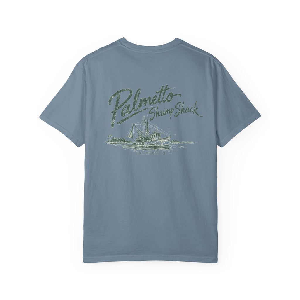 Palmetto Shrimp Shack - Unisex Garment-Dyed T-shirt