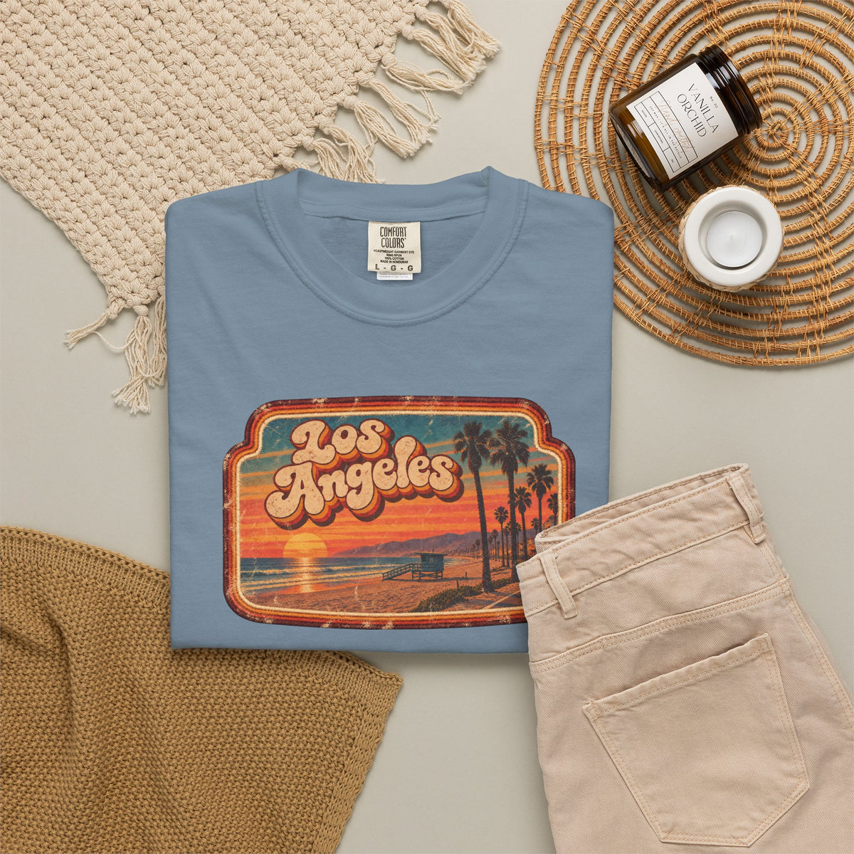 Los Angeles - Unisex Garment-Dyed T-shirt