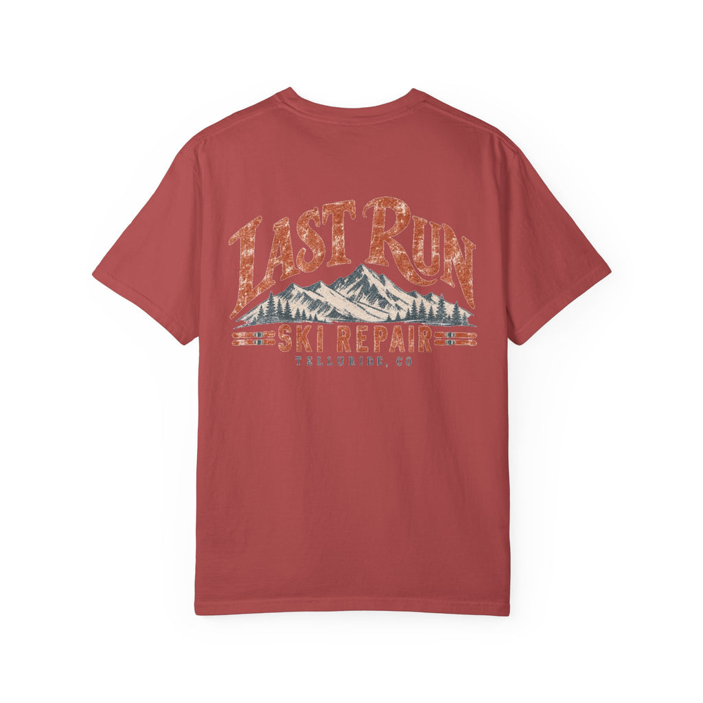 Last Run Ski Repair - Unisex Garment-Dyed T-shirt