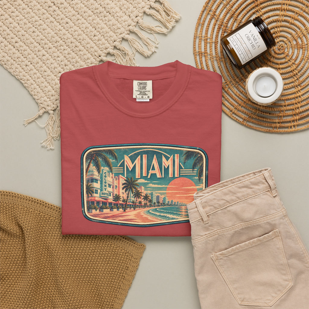 Miami - Unisex Garment-Dyed T-shirt
