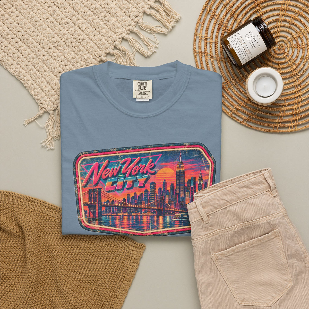 New York City - Unisex Garment-Dyed T-shirt