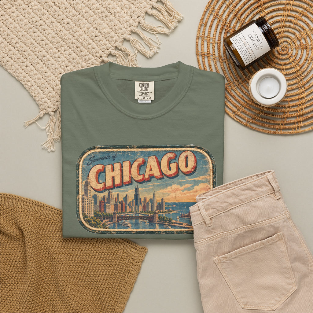 Chicago - Unisex Garment-Dyed T-shirt