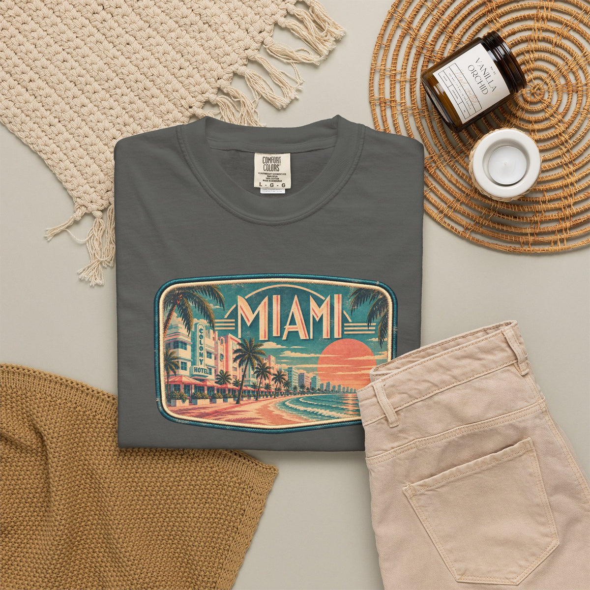 Miami - Unisex Garment-Dyed T-shirt