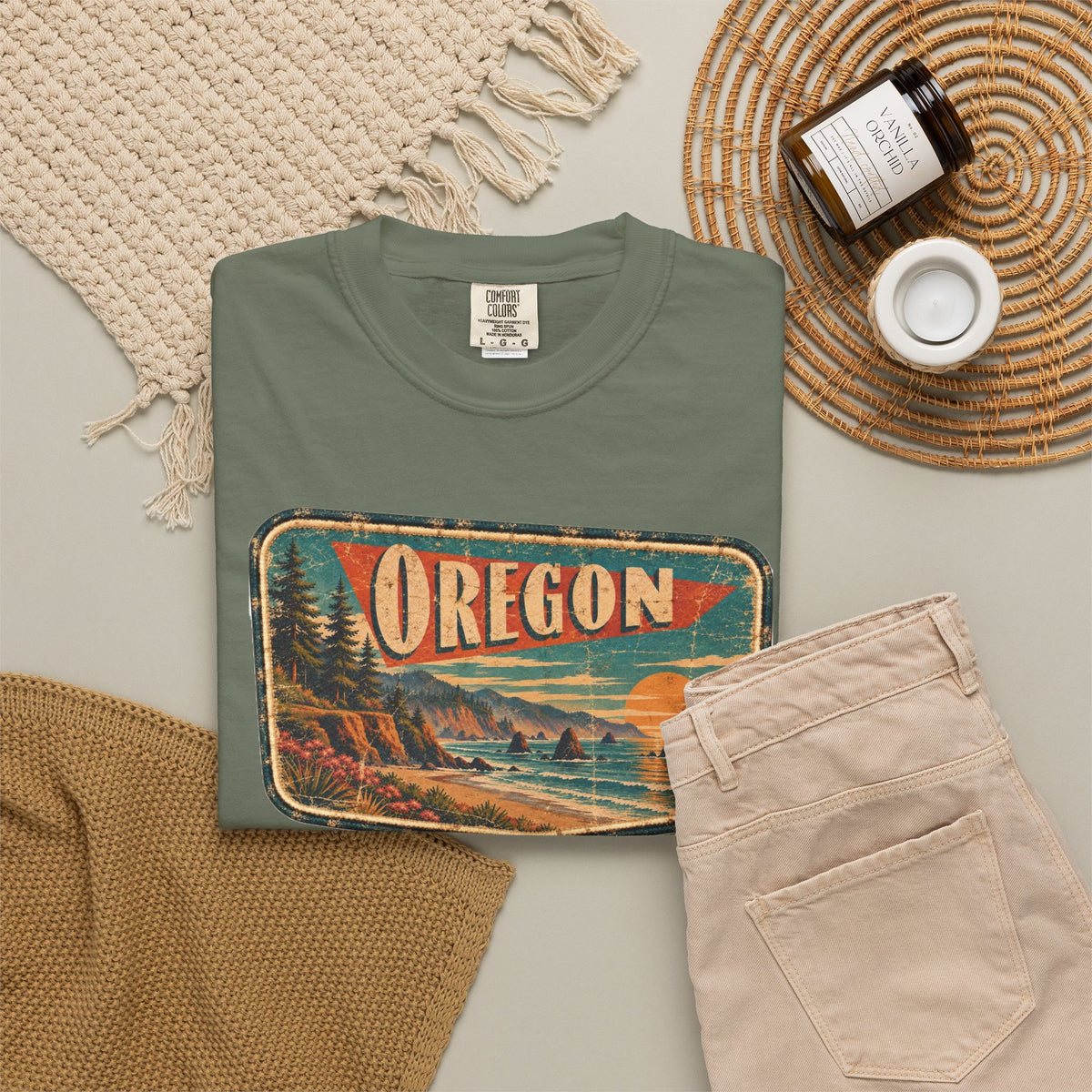 Oregon - Unisex Garment-Dyed T-shirt