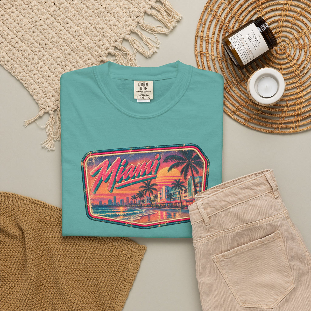 Miami - Unisex Garment-Dyed T-shirt