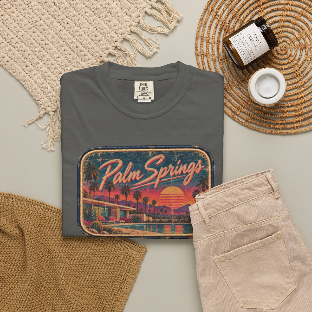 Palm Springs - Unisex Garment-Dyed T-shirt
