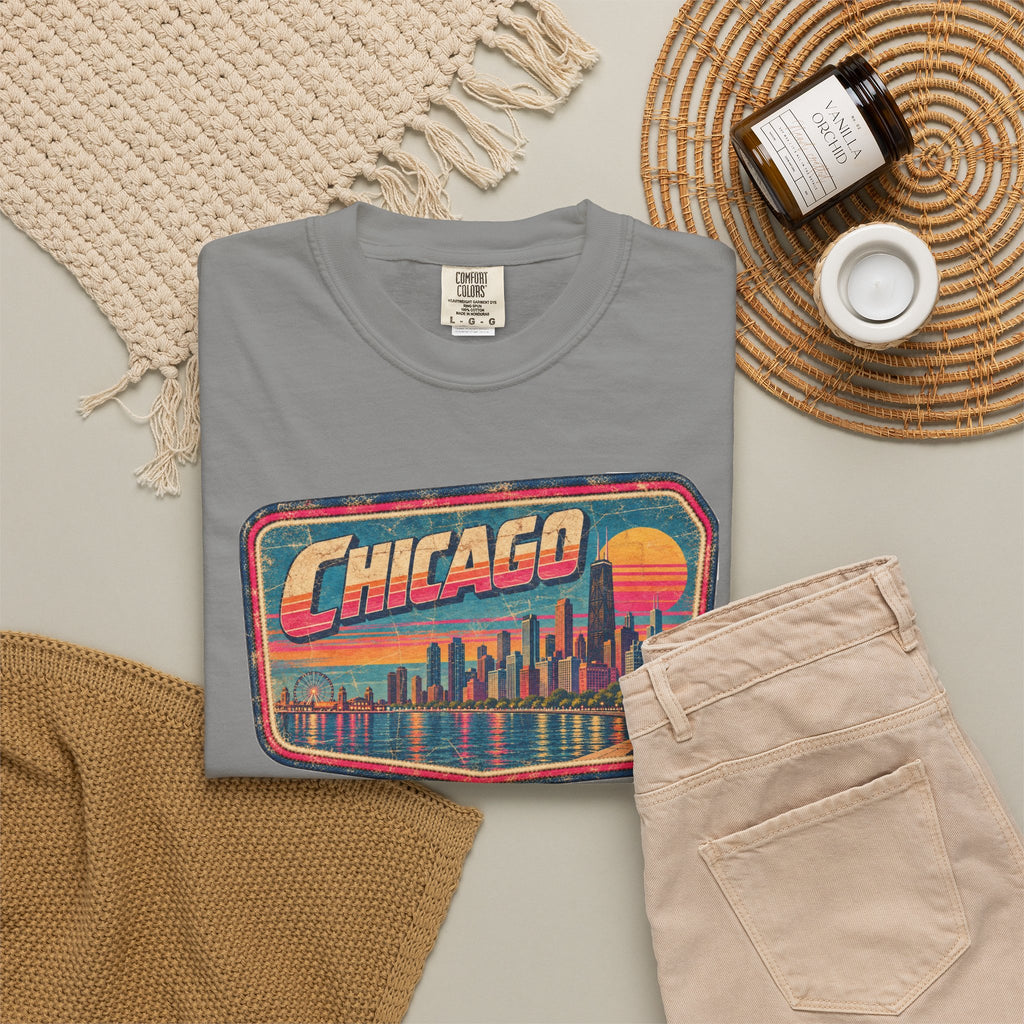 Chicago - Unisex Garment-Dyed T-shirt