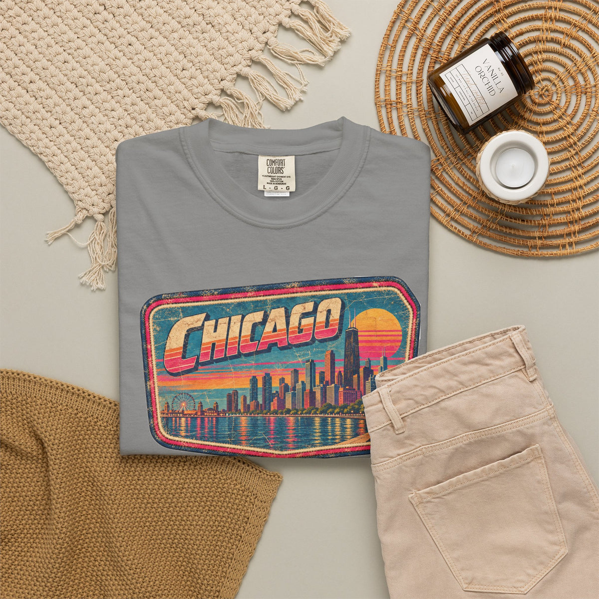 Chicago - Unisex Garment-Dyed T-shirt