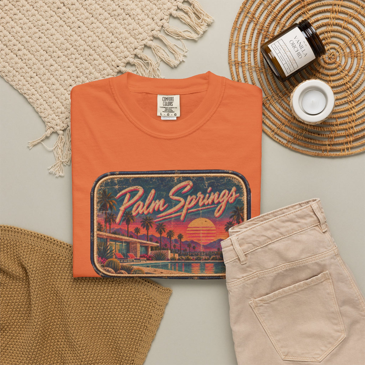 Palm Springs - Unisex Garment-Dyed T-shirt