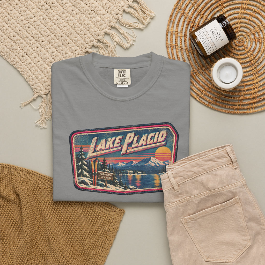 Lake Placid - Unisex Garment-Dyed T-shirt