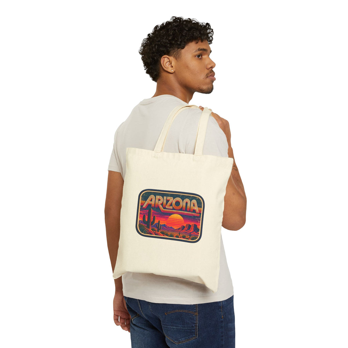Cotton Canvas Tote Bag - Design 26