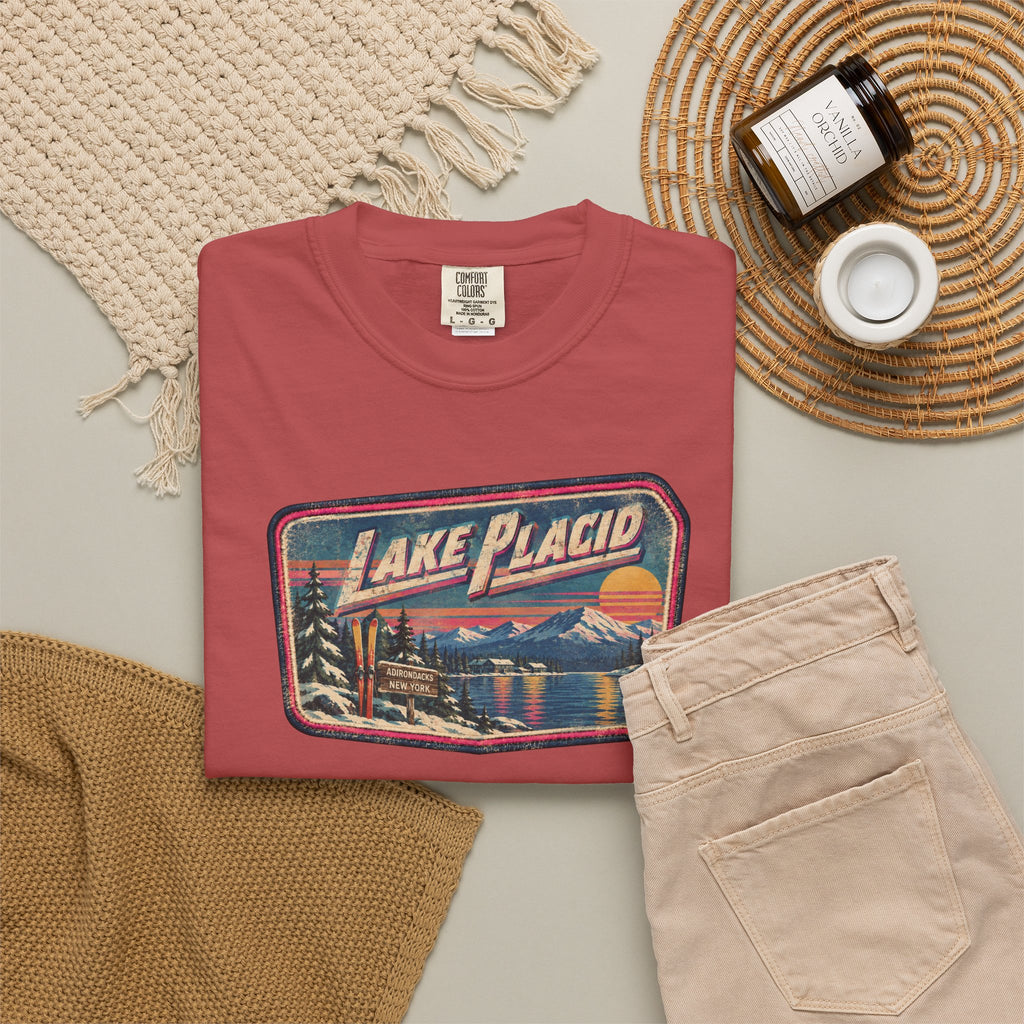Lake Placid - Unisex Garment-Dyed T-shirt