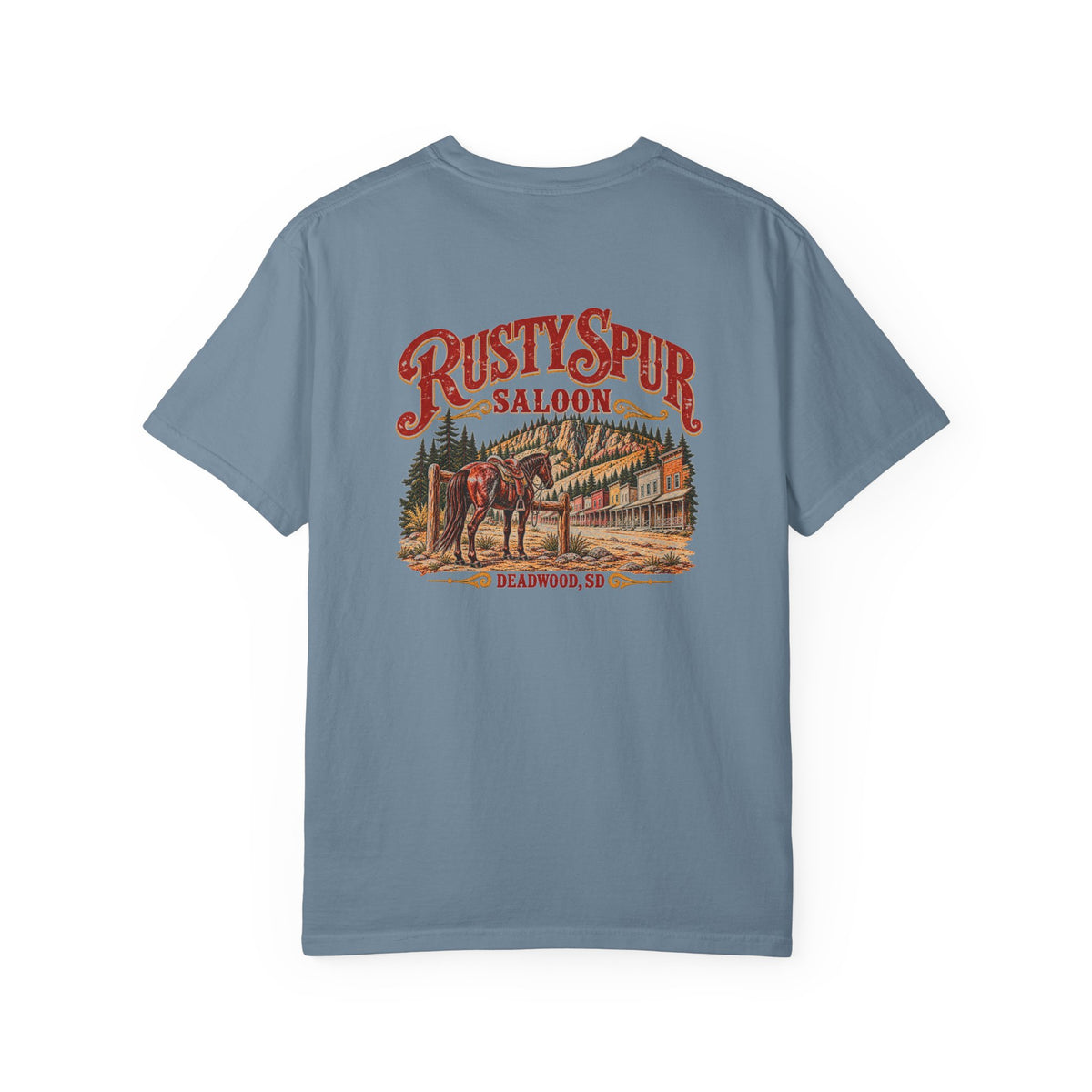 Rusty Spur Saloon - Unisex Garment-Dyed T-shirt